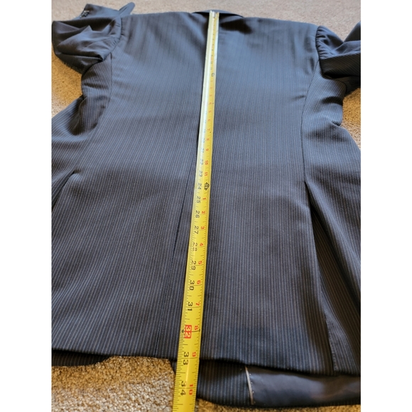 Daniel Hechter 2-Piece Wool Suit, Size 46L, Black Punstripe - Picture 4 of 16